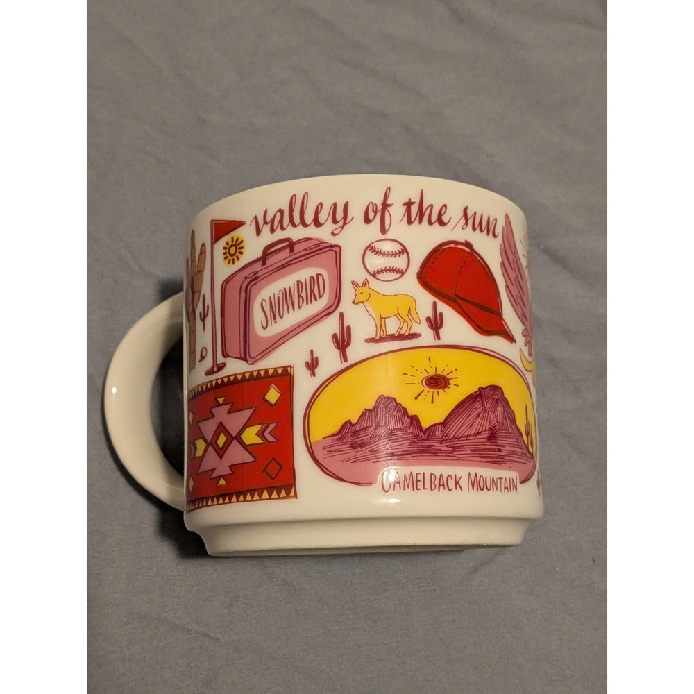 Starbucks Phoenix Been There Series Coffee Mug Cup 14oz Valley of the Sun Red